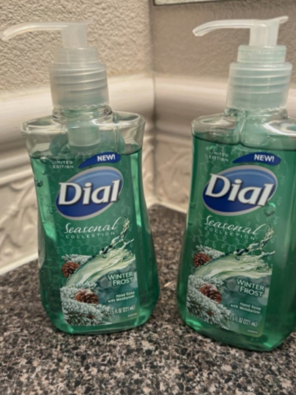 Dial Ltd Ed. “WINTER FROST” Hydrating Hand Soap Seasonal Collection 7.5 oz (2)
